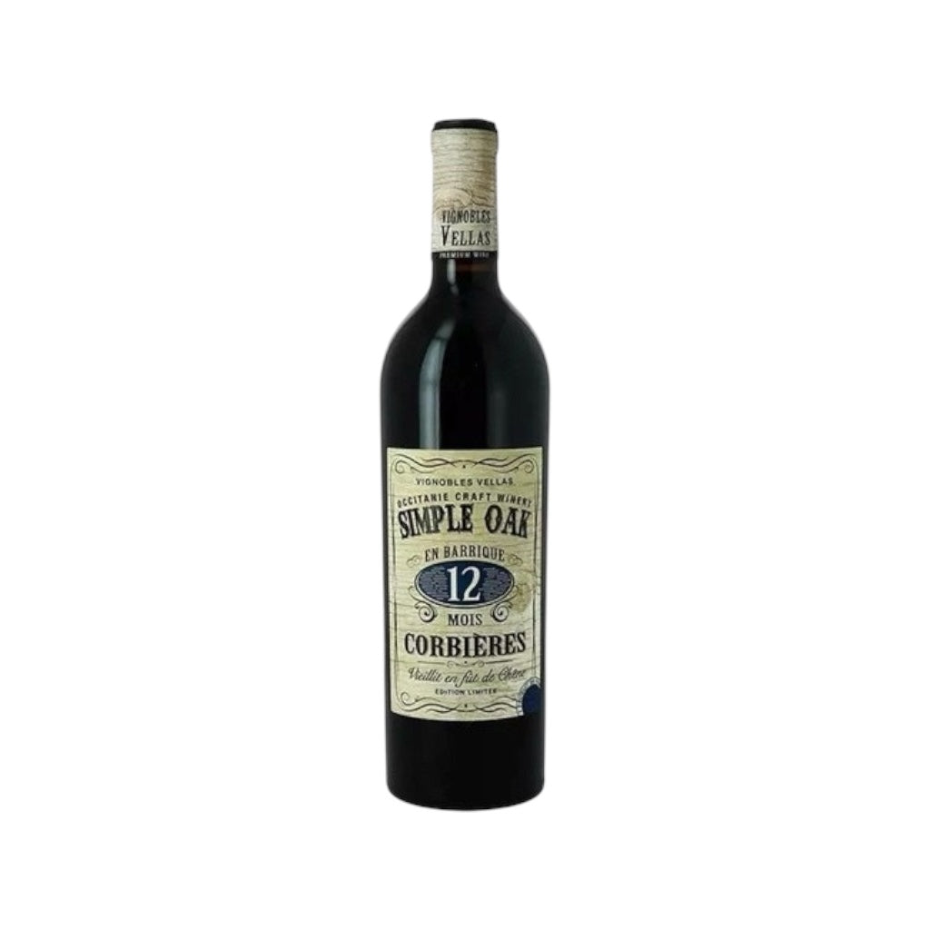 Vignobles Vellas Simple Oak 12 Mois Corbieres 2018 750ml 15% - Time2Drink