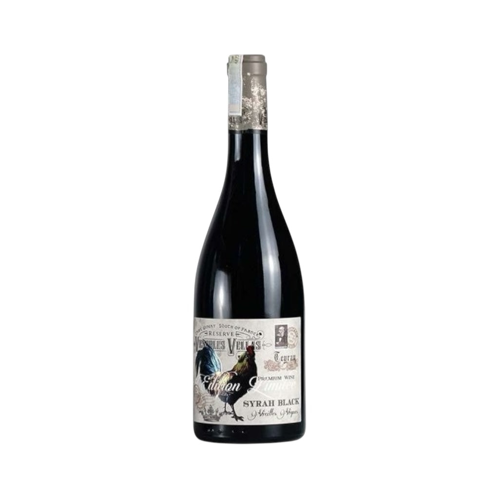 Vignobles Vellas Le Coq Syrah Black Pays d'Oc 2022 750ml 14.5% - Time2Drink