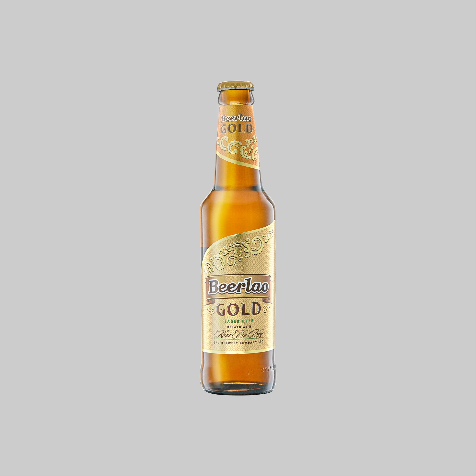 Beer Lao Gold Lager Bottle 330ml 5.0% - Time2Drink