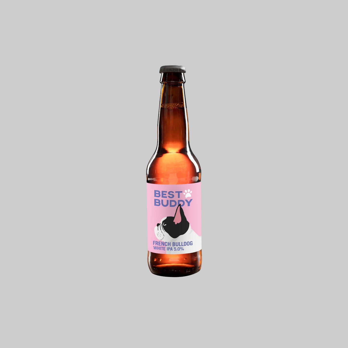 Best Buddy French Bulldog White IPA Bottle 330ml 5.0% - Time2Drink