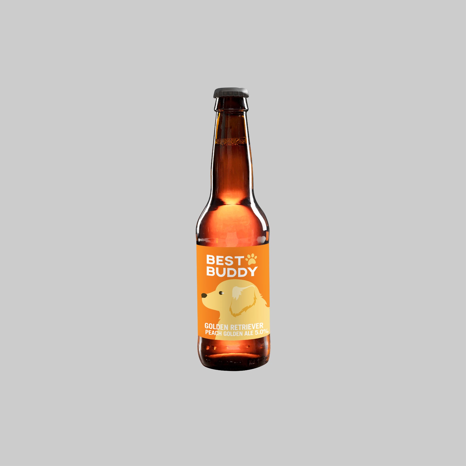 Best Buddy Golden Retriever Peach Golden Ale Bottle 330ml 5.0% - Time2Drink