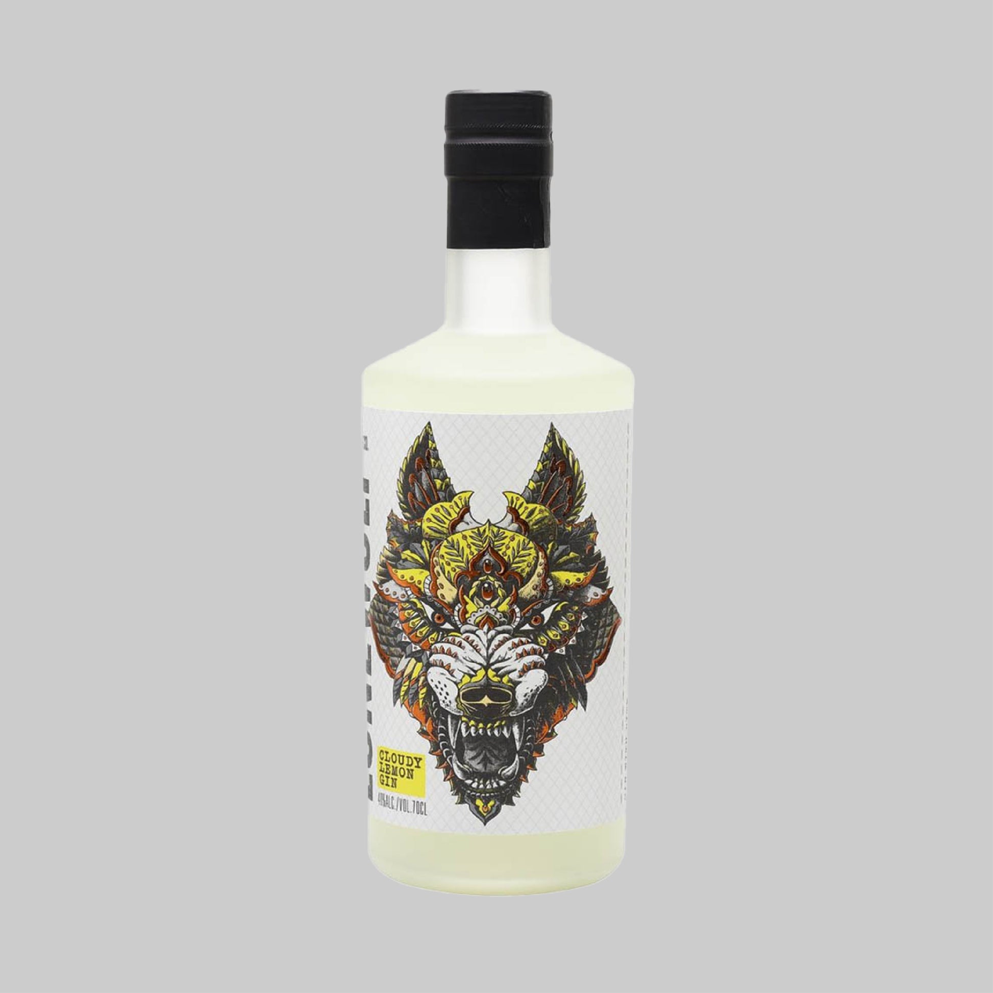 Lone Wolf Cloudy Lemon Gin Bottle 700ml 40.0% - Time2Drink