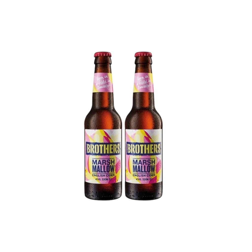 Brothers Marsh Mallow English Cider Bottle 330ml 4.0% - 2 Bottles - Time2Drink