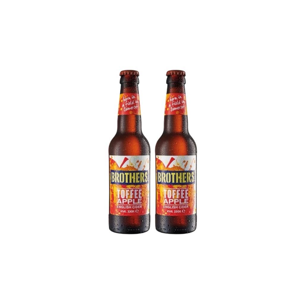 Brothers Toffee Apple English Cider 330ml 4.0% - 2 Bottles - Time2Drink