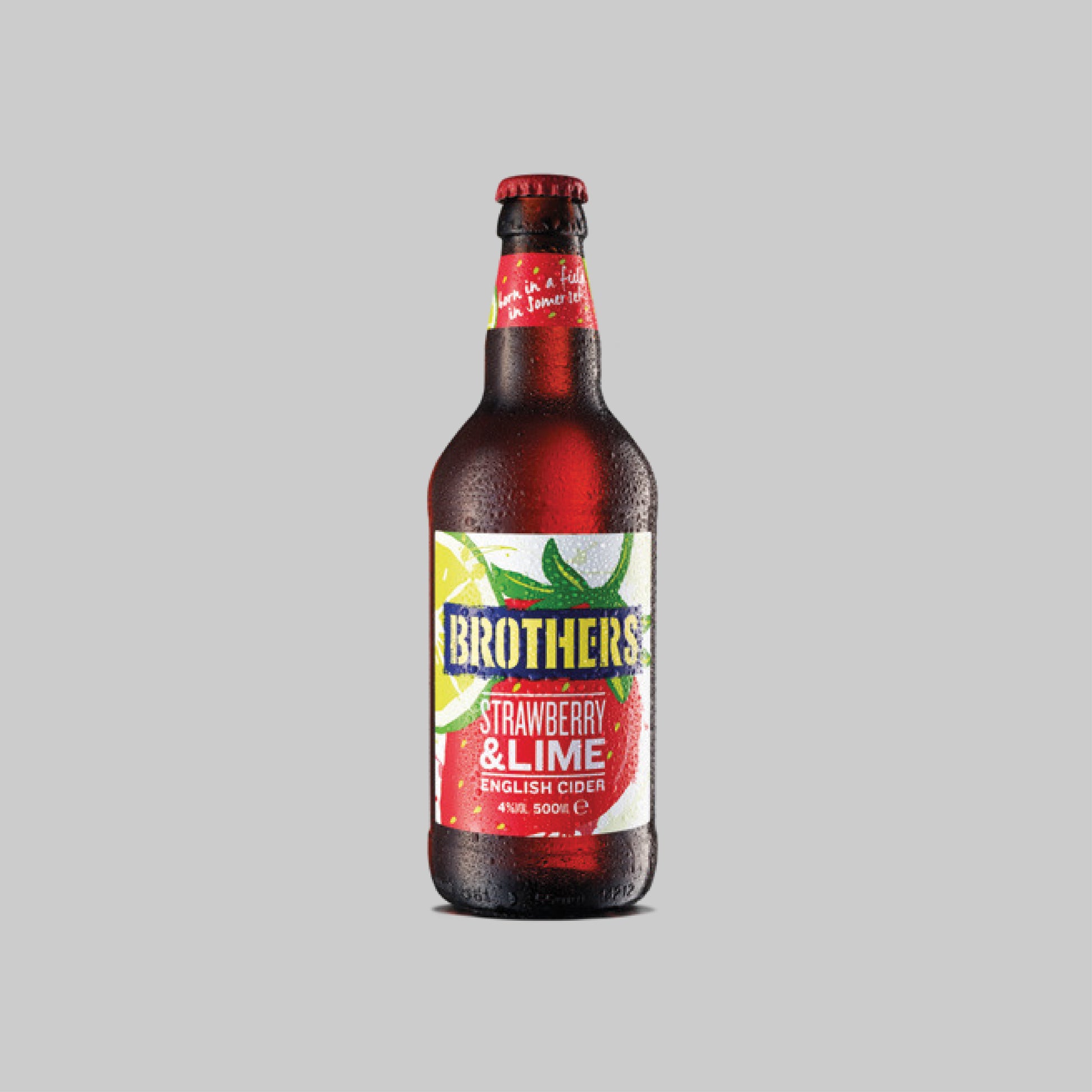 Brothers Strawberry & Lime English Cider Bottle 500ml 4.0% - Time2Drink