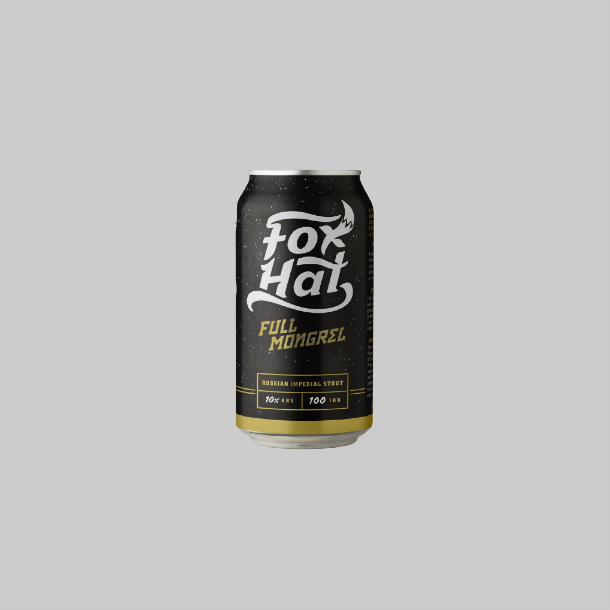 Fox Hat Full Mongrel Russian Imperial Stout Can 375ml 10% - Time2Drink