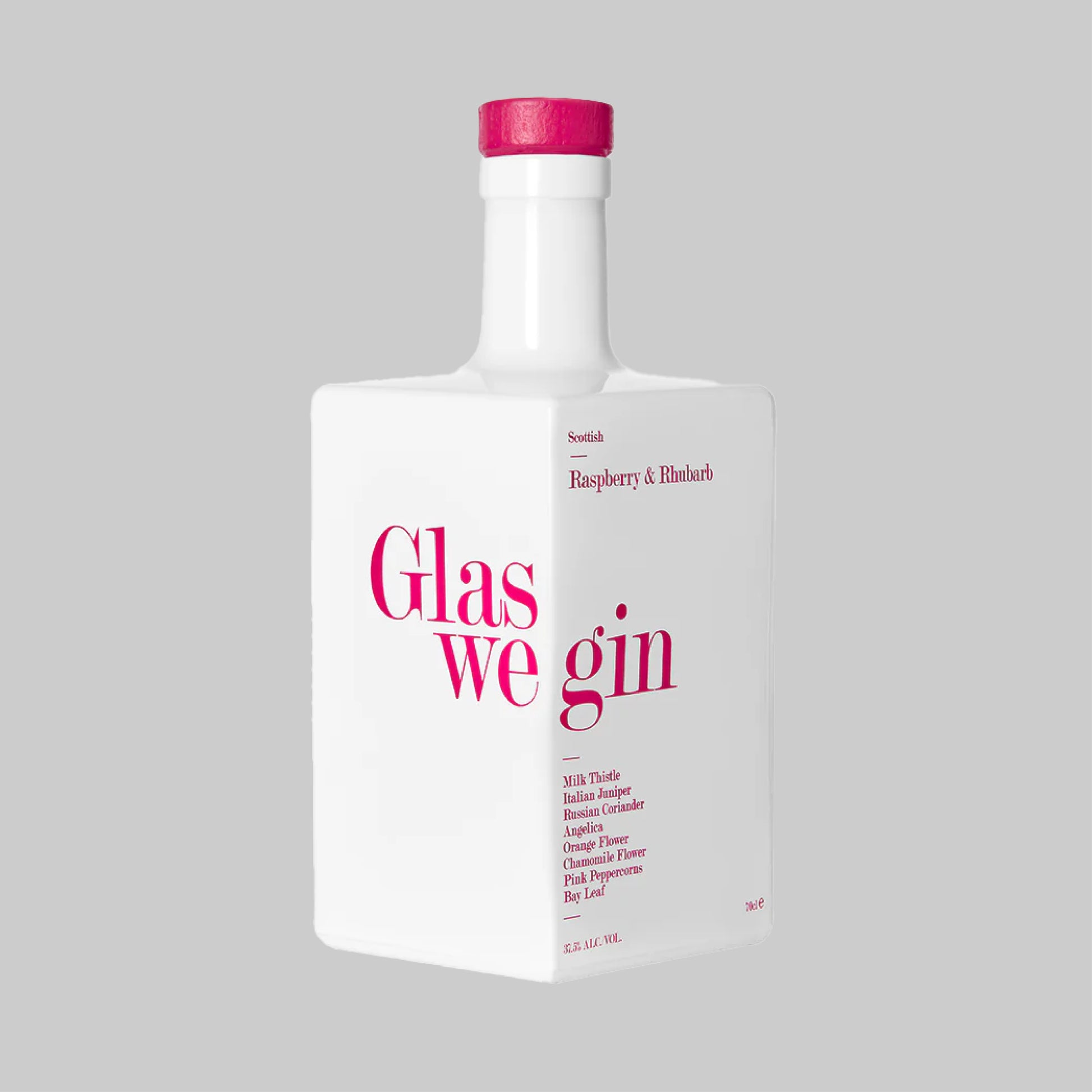 Glas We Gin Raspberry & Rhubarb Gin Bottle 700ml 37.5% - Time2Drink