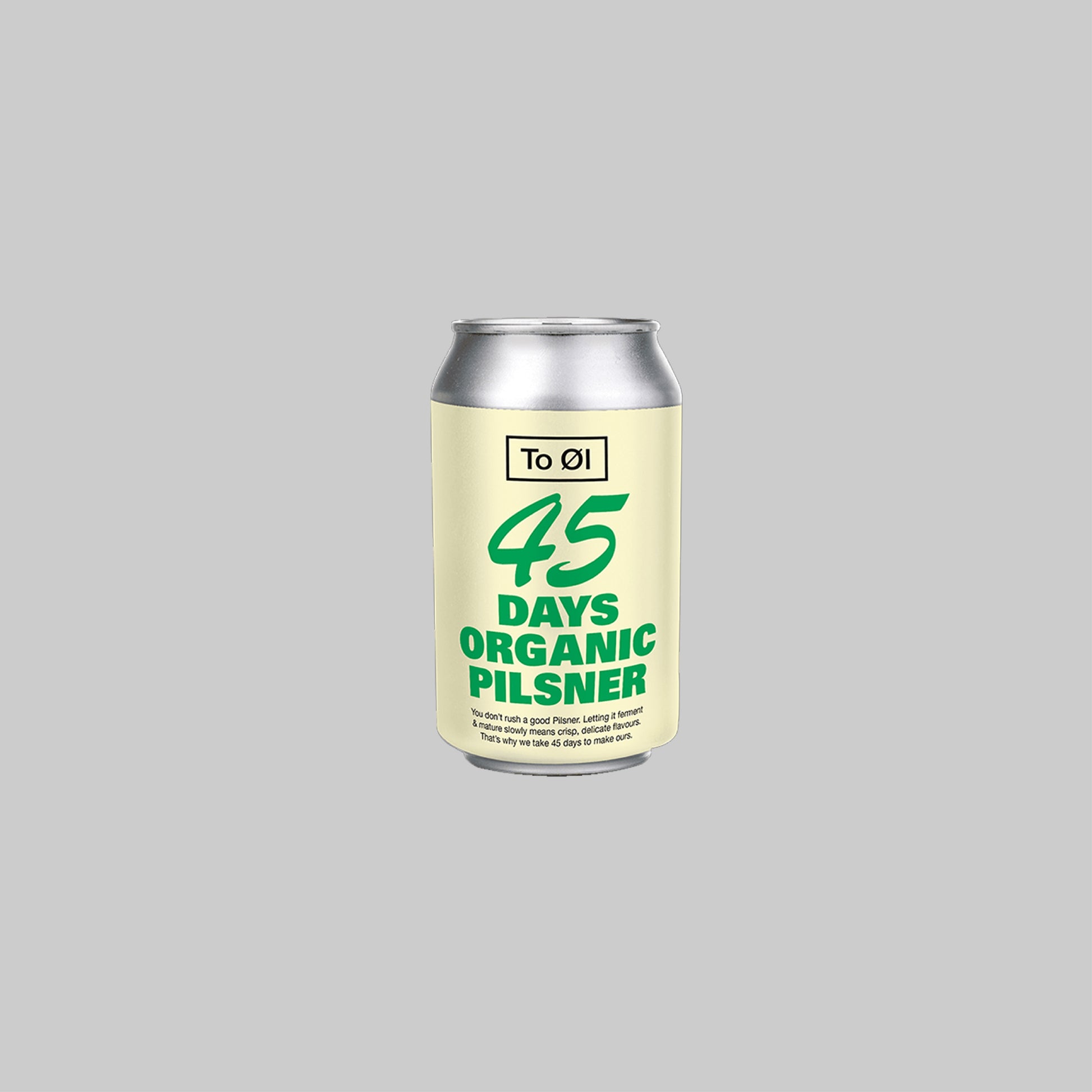 To Øl 45 Days Organic Pilsner Pilsner Can 330ml 4.7% - Time2Drink