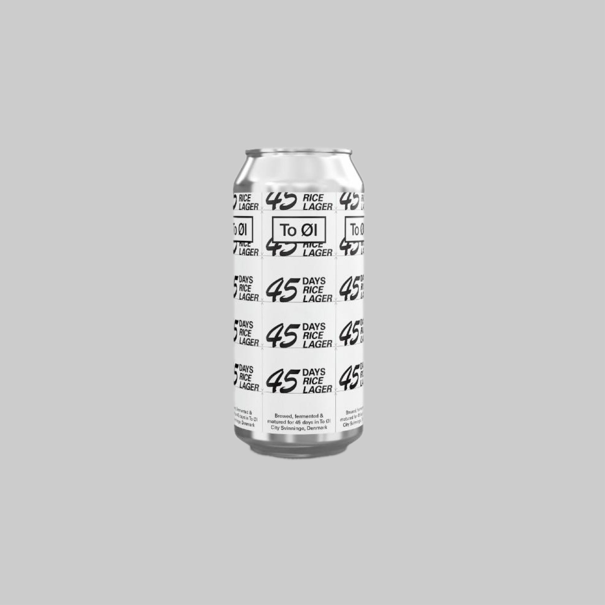 To Øl 45 Days Rice Lager Can 440ml 5.0% - Time2Drink