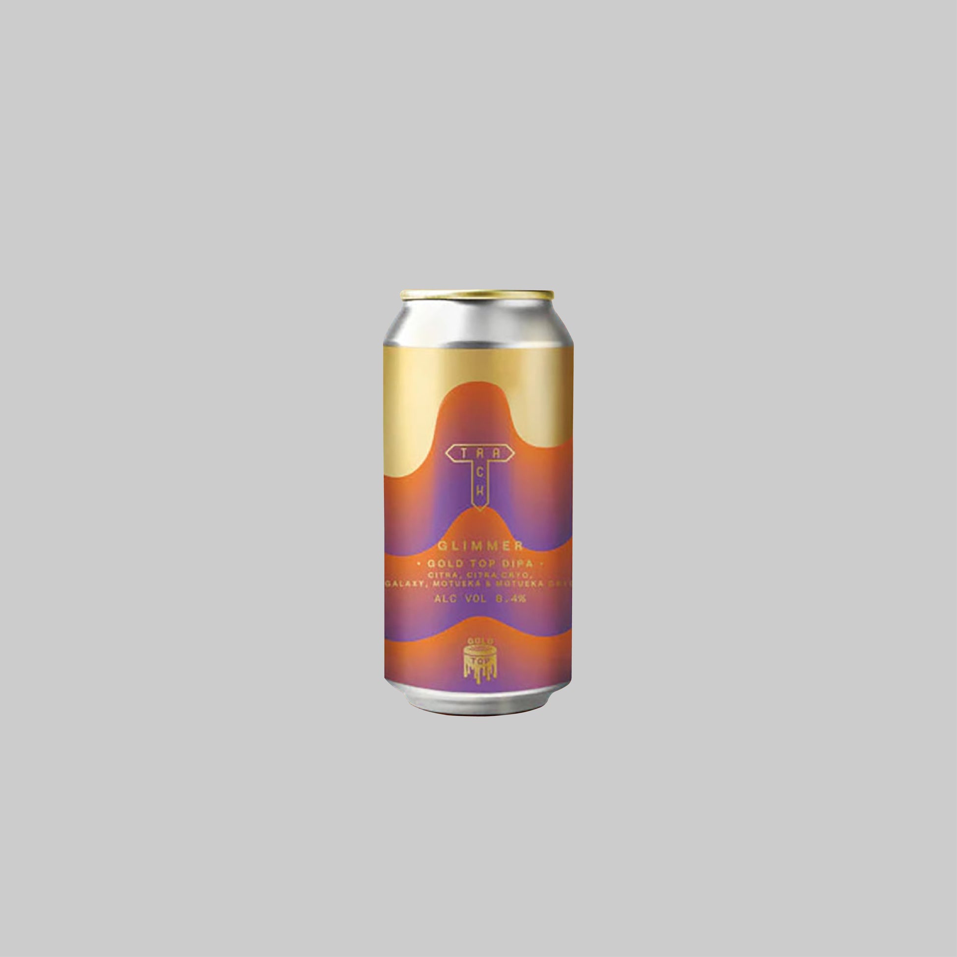 Track Brewing Glimmer Gold Top DIPA Can 440ml 8.4% - Time2Drink