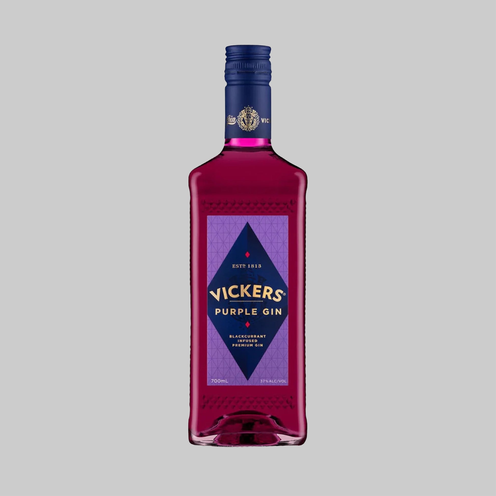 Vickers Purple Gin Bottle 700ml 37.0% - Time2Drink