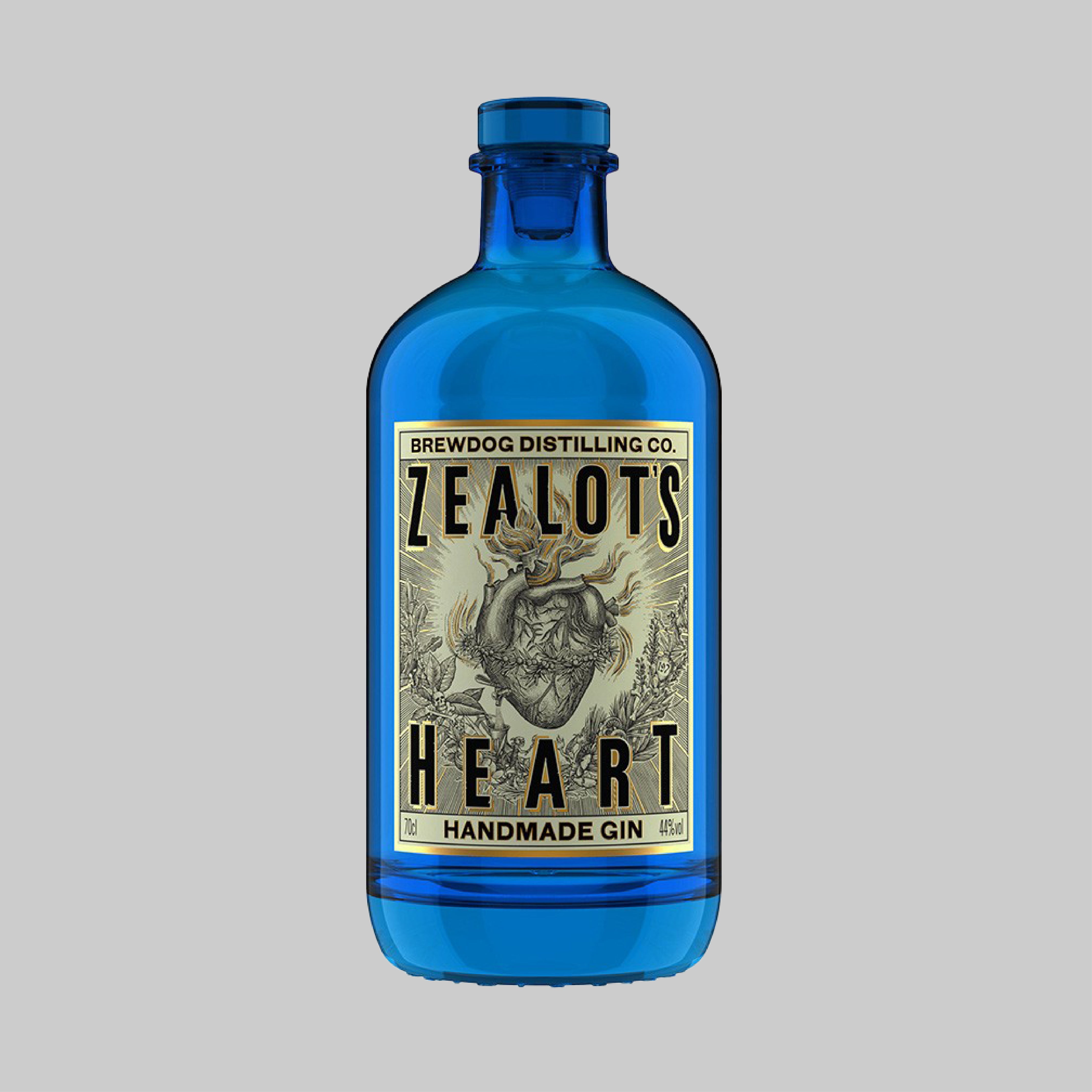 Zealot's Heart Handmade Gin Bottle 700ml 44.0% - Time2Drink